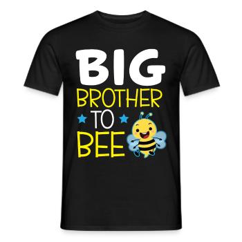 Big Brother To Bee Big Bro - Men's T-Shirt - black - Front - AI Model Male 178 light (178cm)