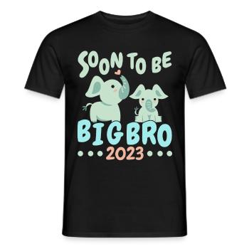 Soon I'm Going to Be Big Brother 2023 - Men's T-Shirt - black - Front - AI Model Male 178 light (178cm)