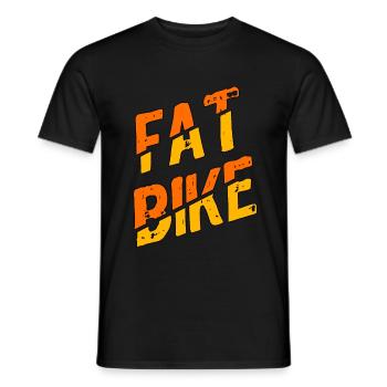 Fatbike Mountainbiken Fat bike - Männer T-Shirt - Schwarz - Vorne - AI Model Male 178 light (178cm)