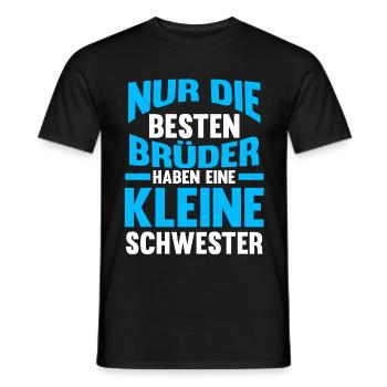 Besten Brüder haben eine Kleine Schwester - Männer T-Shirt - Schwarz - Vorne - AI Model Male 178 light (178cm)
