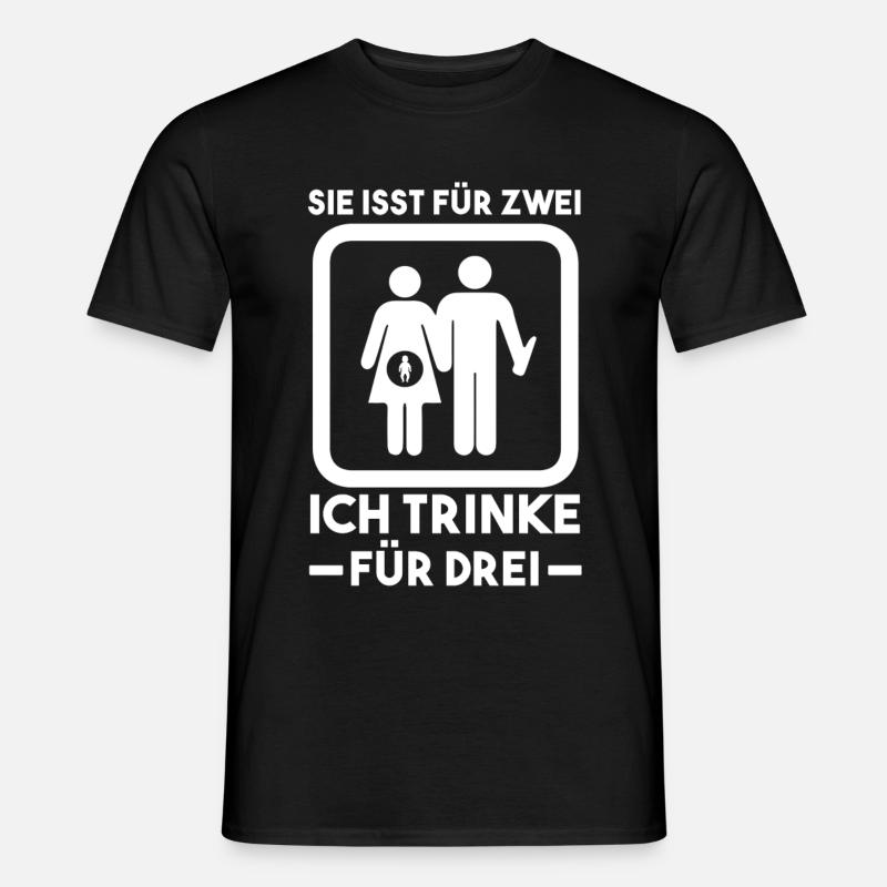 Werdender Papa - Männer T-Shirt - Schwarz