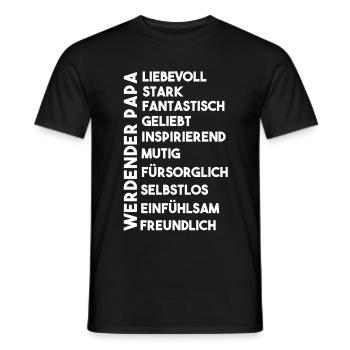 Werdender Papa - Männer T-Shirt - Schwarz - Vorne - AI Model Male 178 light (178cm)