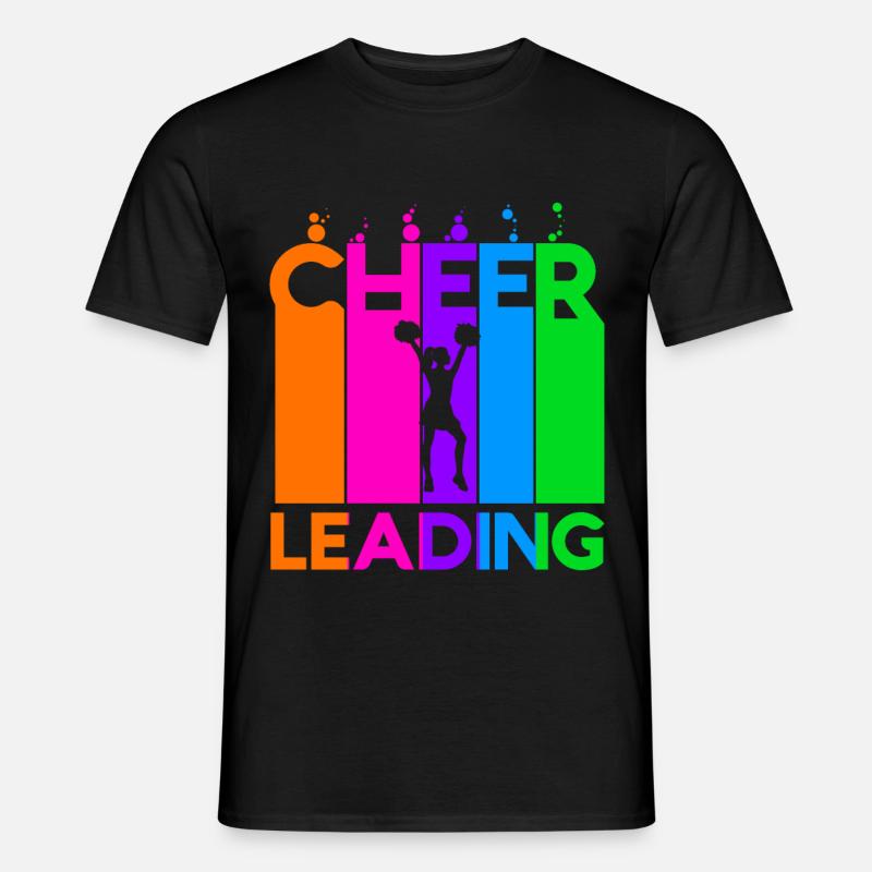 Cheerleading Farbige Bubbles - Männer T-Shirt - Schwarz