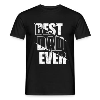 Meilleur papa de tous les temps - T-shirt homme - noir - Devant - AI Model Male 178 light (178cm)