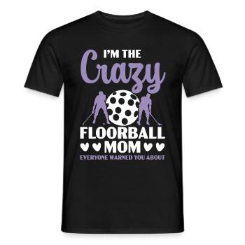 Floorball Mama Unihockey - Männer T-Shirt - Schwarz - Vorne - AI Model Male 178 light (178cm)