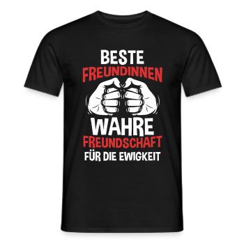 Beste Freundin - Männer T-Shirt - Schwarz - Vorne - AI Model Male 178 light (178cm)