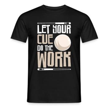 Billard Pool Billard Billardkugel Billardkö 8Ball - Männer T-Shirt - Schwarz - Vorne - AI Model Male 178 light (178cm)