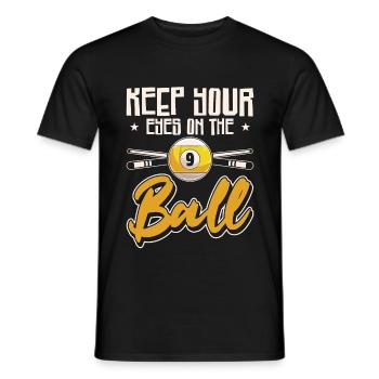 Billard Pool Billard Billardkugel Billardkö 8Ball - Männer T-Shirt - Schwarz - Vorne - AI Model Male 178 light (178cm)
