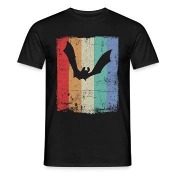 Bat Bats - Men's T-Shirt - black - Front - AI Model Male 178 light (178cm)