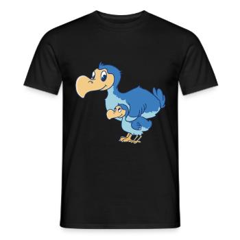 Dodo Bird Family - Men's T-Shirt - black - Front - AI Model Male 178 light (178cm)