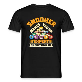 Billard Pool Billard Billardkugel Billardkö 8Ball - Männer T-Shirt - Schwarz - Vorne - AI Model Male 178 light (178cm)