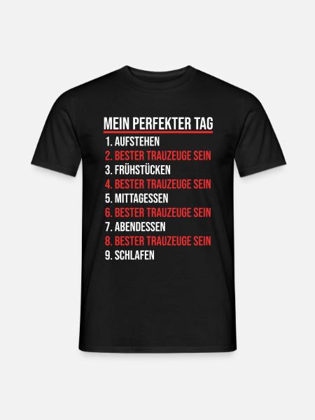 Trauzeuge - Männer T-Shirt - Schwarz