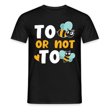 Bee or not bee - Men's T-Shirt - black - Front - AI Model Male 178 light (178cm)