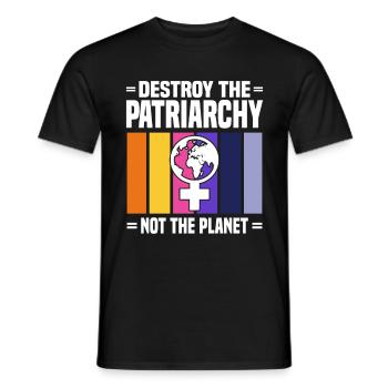 Feminismus Gleichberechtigung Frauenpower Spruch - Männer T-Shirt - Schwarz - Vorne - AI Model Male 178 light (178cm)