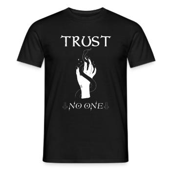 Trust no one Tattoo Ink. Design - Männer T-Shirt - Schwarz - Vorne - AI Model Male 178 light (178cm)