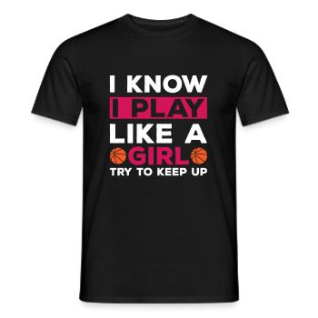 Basketballer Basketball Basketballmanschaft - Männer T-Shirt - Schwarz - Vorne - AI Model Male 178 light (178cm)