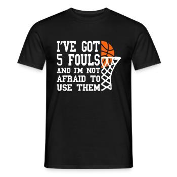 Basketballer Basketball Basketballmanschaft - Männer T-Shirt - Schwarz - Vorne - AI Model Male 178 light (178cm)