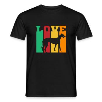Greyhound Greyhound Gift - Men's T-Shirt - black - Front - AI Model Male 178 light (178cm)