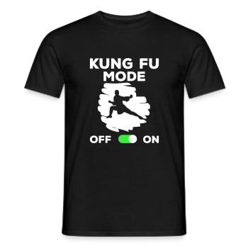 KUNG FU FIGHTER KUNG FU GIFT - Men's T-Shirt - black - Front - AI Model Male 178 light (178cm)