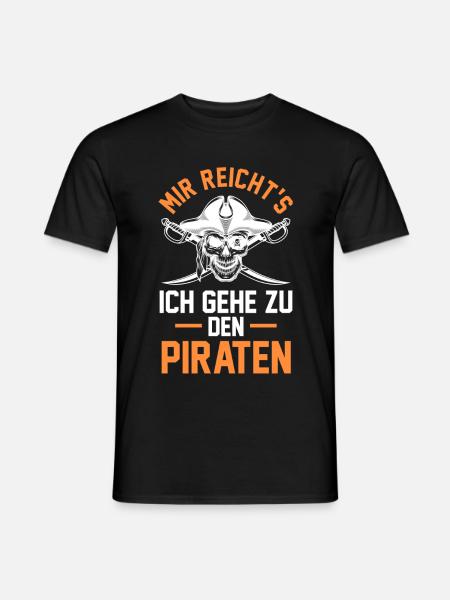 Pirat Piraten - Männer T-Shirt - Schwarz
