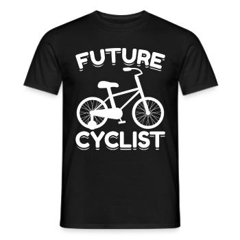 Bébé Cycliste Nouveau-né Bébé Vélo Cyclisme - T-shirt homme - noir - Devant - AI Model Male 178 light (178cm)