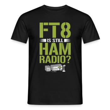 Funk Amateur Funker Funken Radio Hobby Geschenk - Männer T-Shirt - Schwarz - Vorne - AI Model Male 178 light (178cm)