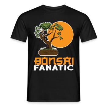 Bonsai Fanatic Vintage Nature Design - Men's T-Shirt - black - Front - AI Model Male 178 light (178cm)
