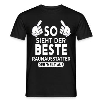 Raumausstatter Spruch - Männer T-Shirt - Schwarz - Vorne - AI Model Male 178 light (178cm)