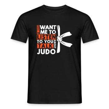 Judo Judoka Judokämpfer Kampfkunst Geschenk - Männer T-Shirt - Schwarz - Vorne - AI Model Male 178 light (178cm)