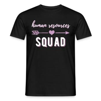 HR Squad, Cute human resources gifts, hr funny, - Men's T-Shirt - black - Front - AI Model Male 178 light (178cm)