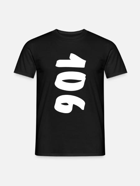 cento e seis, one hundred six, alder - Men's T-Shirt - black