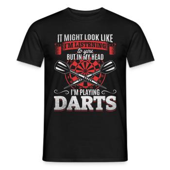 Could look like I'm in my head - Men's T-Shirt - black - Front - AI Model Male 178 light (178cm)