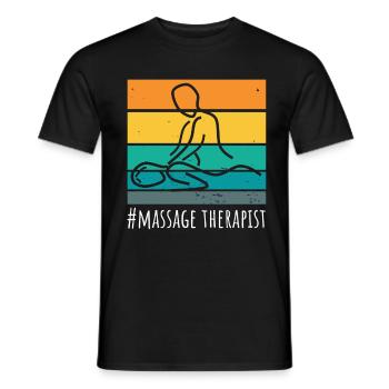 Massage Massseur Therapeut - Männer T-Shirt - Schwarz - Vorne - AI Model Male 178 light (178cm)