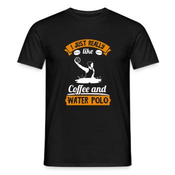 Wasserball Wasserballspieler Wasserpolo Geschenk - Männer T-Shirt - Schwarz - Vorne - AI Model Male 178 light (178cm)