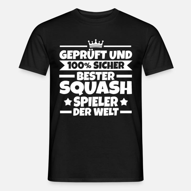 Bester Squashspieler Squash - Männer T-Shirt - Schwarz