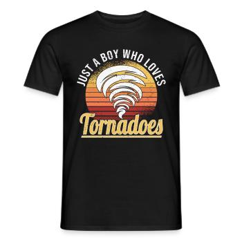 Tornadojäger Tornado Tornado Chaser Wirbelsturm - Männer T-Shirt - Schwarz - Vorne - AI Model Male 178 light (178cm)