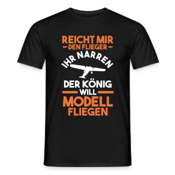 Modellflieger Modellflug Modellfliegen - Männer T-Shirt - Schwarz - Vorne - AI Model Male 178 light (178cm)