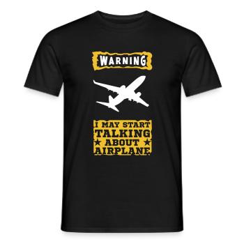 Pilote d’avion Pilote Pilotes Pilote Pilote Copilote - T-shirt homme - noir - Devant - AI Model Male 178 light (178cm)