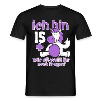 16. Geburtstag 16 Jahre Alt - Männer T-Shirt - Schwarz - Vorne - AI Model Male 178 light (178cm)