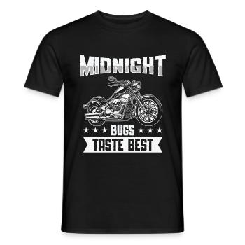 Biker Motorradfahrer Chopper Motorrad Rocker Moped - Männer T-Shirt - Schwarz - Vorne - AI Model Male 178 light (178cm)