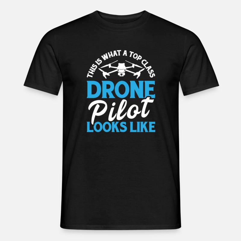 Drone Drone Drone Pilot Quadcopter - Men’s T-shirt - black