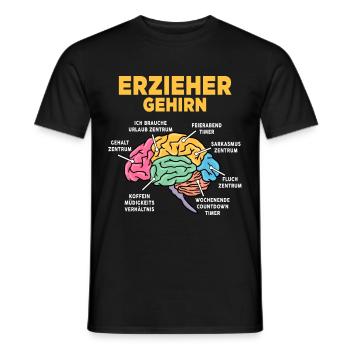 Erzieher - Männer T-Shirt - Schwarz - Vorne - AI Model Male 178 light (178cm)