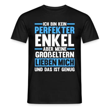 Enkel - Männer T-Shirt - Schwarz - Vorne - AI Model Male 178 light (178cm)