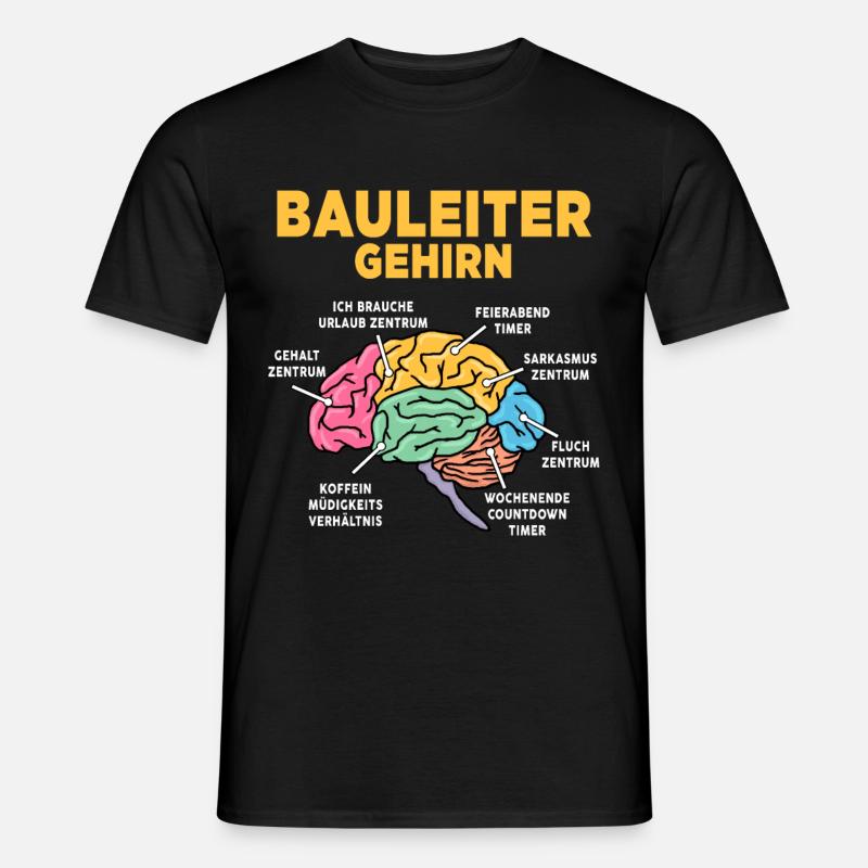 Bauleiter - Männer T-Shirt - Schwarz