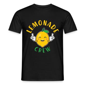 Lustiges Lemonade Crew Zitrone Design - Männer T-Shirt - Schwarz - Vorne - AI Model Male 178 light (178cm)