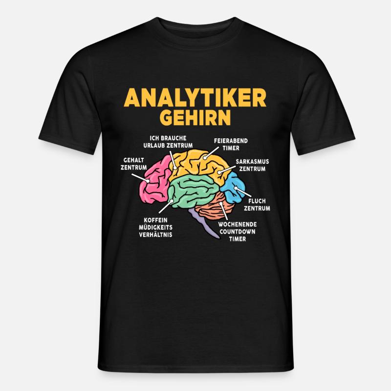 Analytiker - Männer T-Shirt - Schwarz