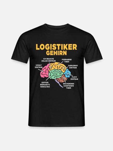 Logistiker - Männer T-Shirt - Schwarz