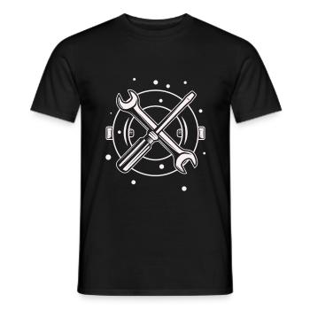 Outil - Tournevis Tournevis Amateur - T-shirt homme - noir - Devant - AI Model Male 178 light (178cm)