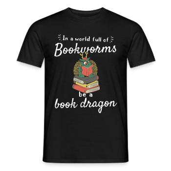 Dans un monde plein de rats de bibliothèque Soyez un - T-shirt homme - noir - Devant - AI Model Male 178 light (178cm)