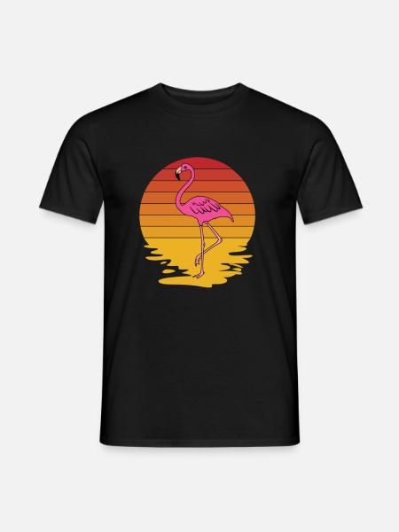 Flamingo Pink Flamingo Flamingo Geschenk - Männer T-Shirt - Schwarz
